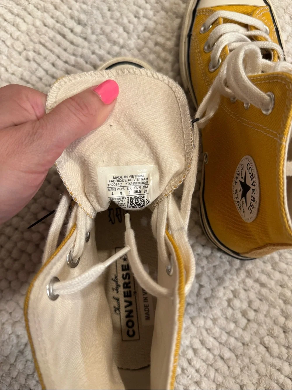Converse Chuck 70 High Top in Sunflower Yellow